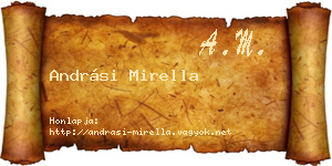 Andrási Mirella névjegykártya